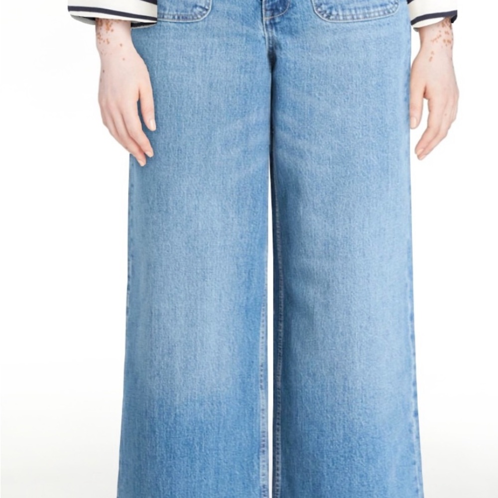 FREE ASSEMBLY WALMART  Women's Wide Leg Jeans 14 SHORT - Picture 6 of 6
